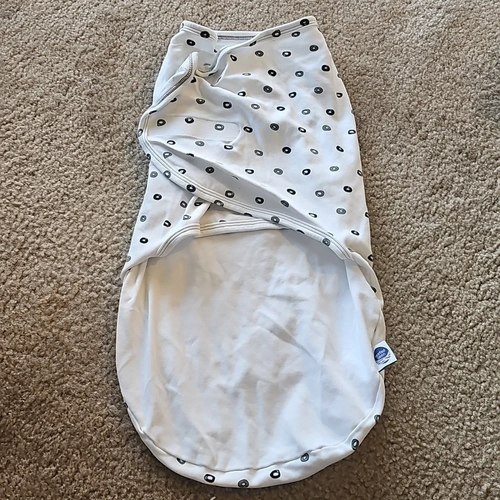 Nested Bean Zen Classic Sleep Swaddle 0-6 Months White Gray